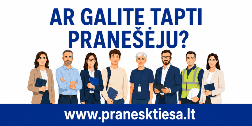 Ar galite tapti pranešėju ?